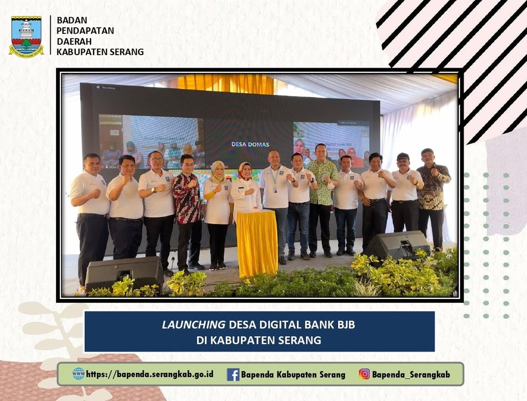 Kepala Bapenda Kabupaten Serang Hadiri Launching Desa Digital Bank BJB