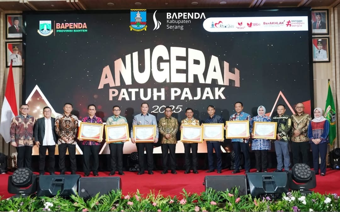 Bapenda Kabupaten Serang Raih Penghargaan Anugerah Patuh Pajak 2025