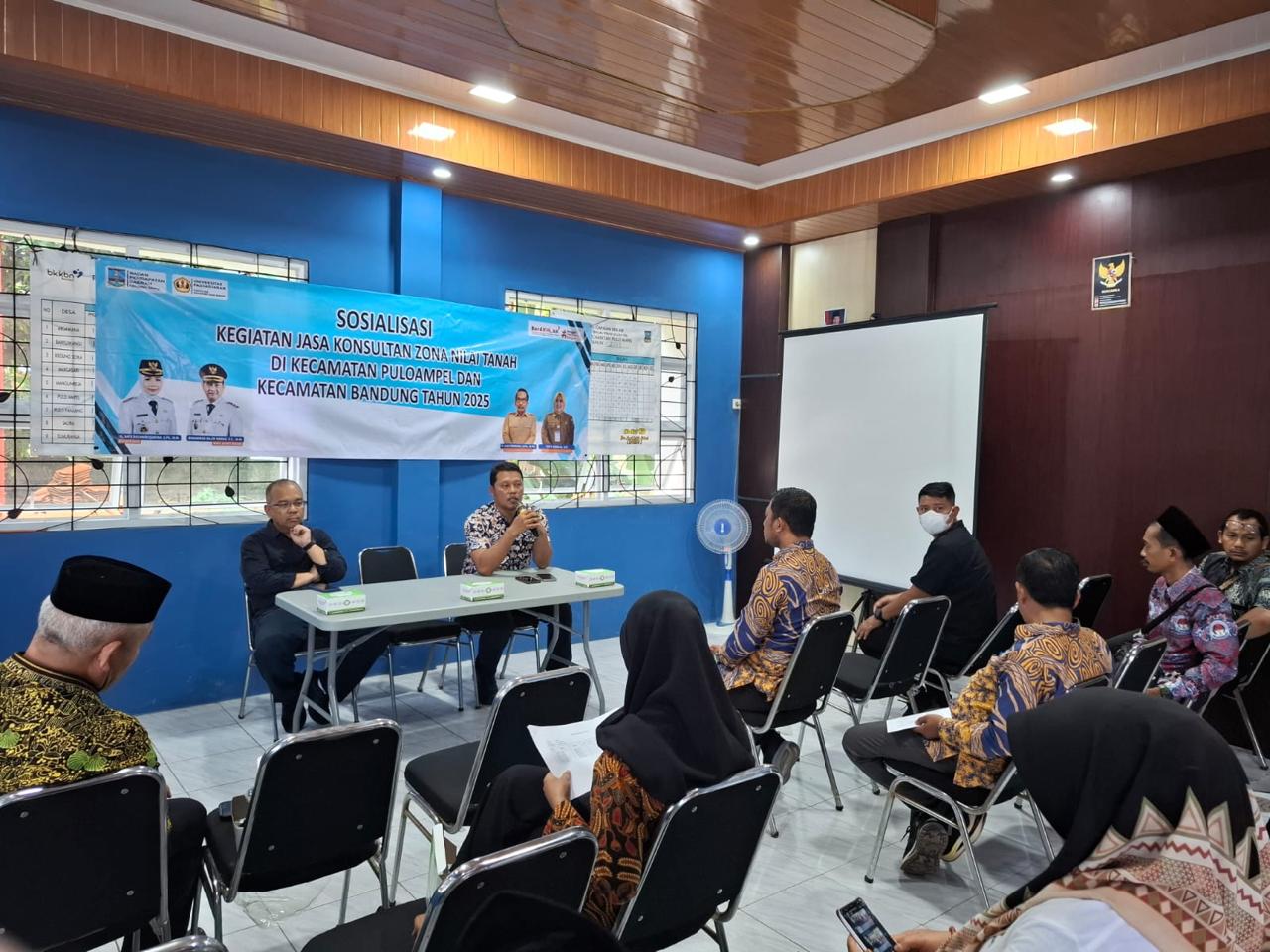 Bapenda Kabupaten Serang Gelar Sosialisasi dan Paparan Hasil Penilaian Zona Nilai Tanah di Kecamatan Bandung dan Pulo Ampel